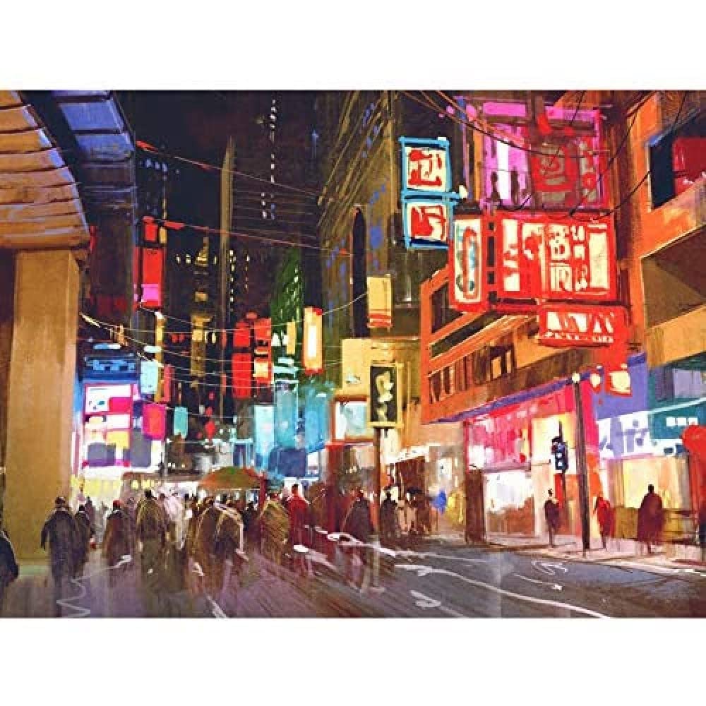 Wee Blue Coo City New York Chinatown Unframed Art Print Poster Wall Decor 12x16 inch
