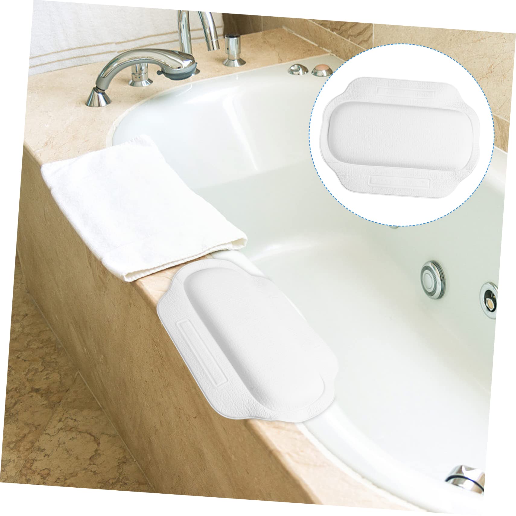 Healeved Shower Pillow Pillow Bathtub Mat Cup Bath Pillow Bath Pillows for Tub Tub Headrest Pillow