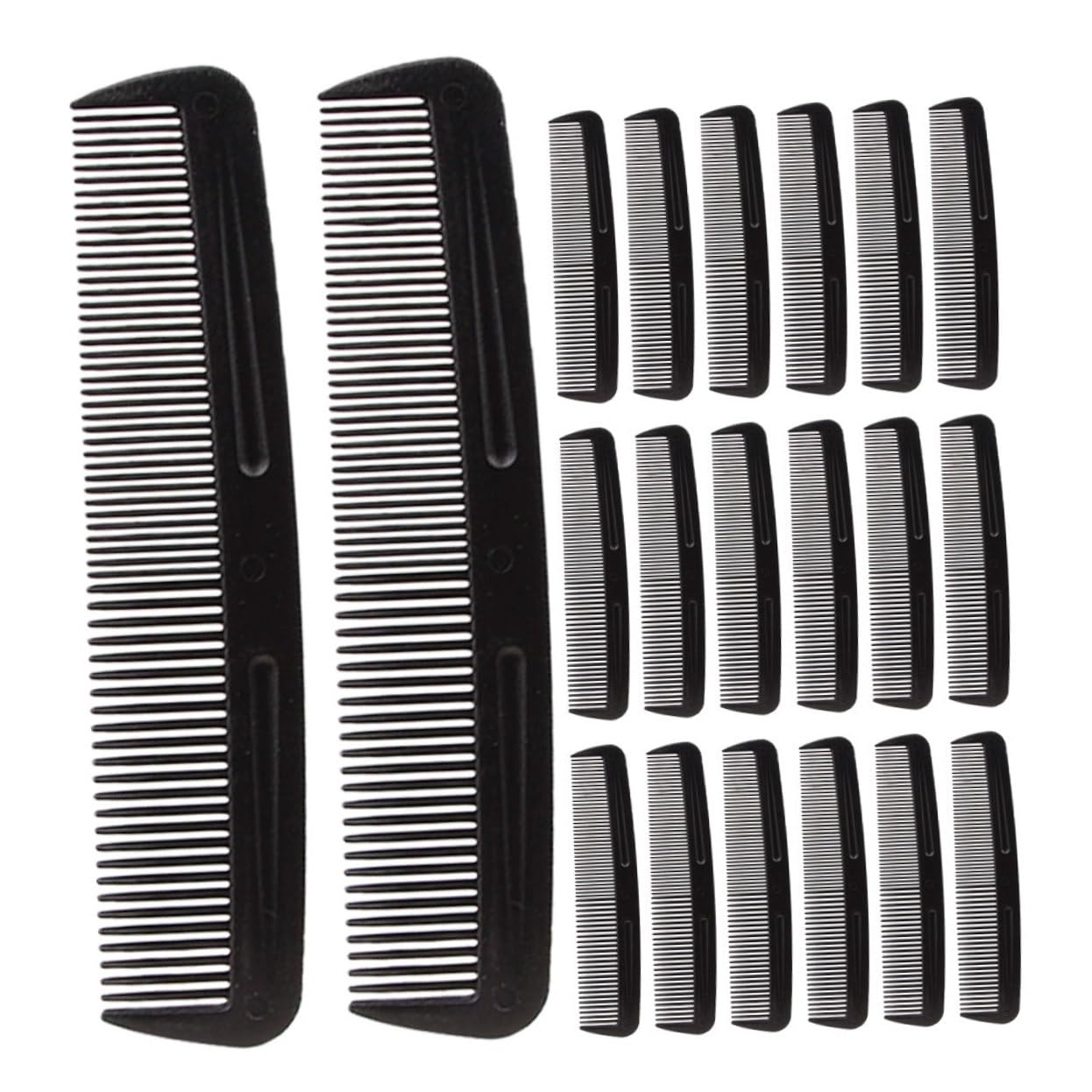 VALICLUD 200 Piezas Peine Cabello de Dientes Finos y Anchos Peine Portátil Viaje para Hombres y Mujeres Peluquería o Uso Diario