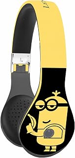 Lexibook Universal Despicable Me Minions Bluetooth stereo headphones, micro USB port, integrated microphone, Yellow/Black, BTHP410DES