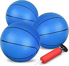 Dilabnba 8" Mini Rubber Replacement Basketballs for Basketball Hoop/Pool, Kids Toddler Soft Beach Bouncy Ball Sports Party Game, Junior Balls Indoor Outdoor Arcades Games, Lightweight (4PCS)