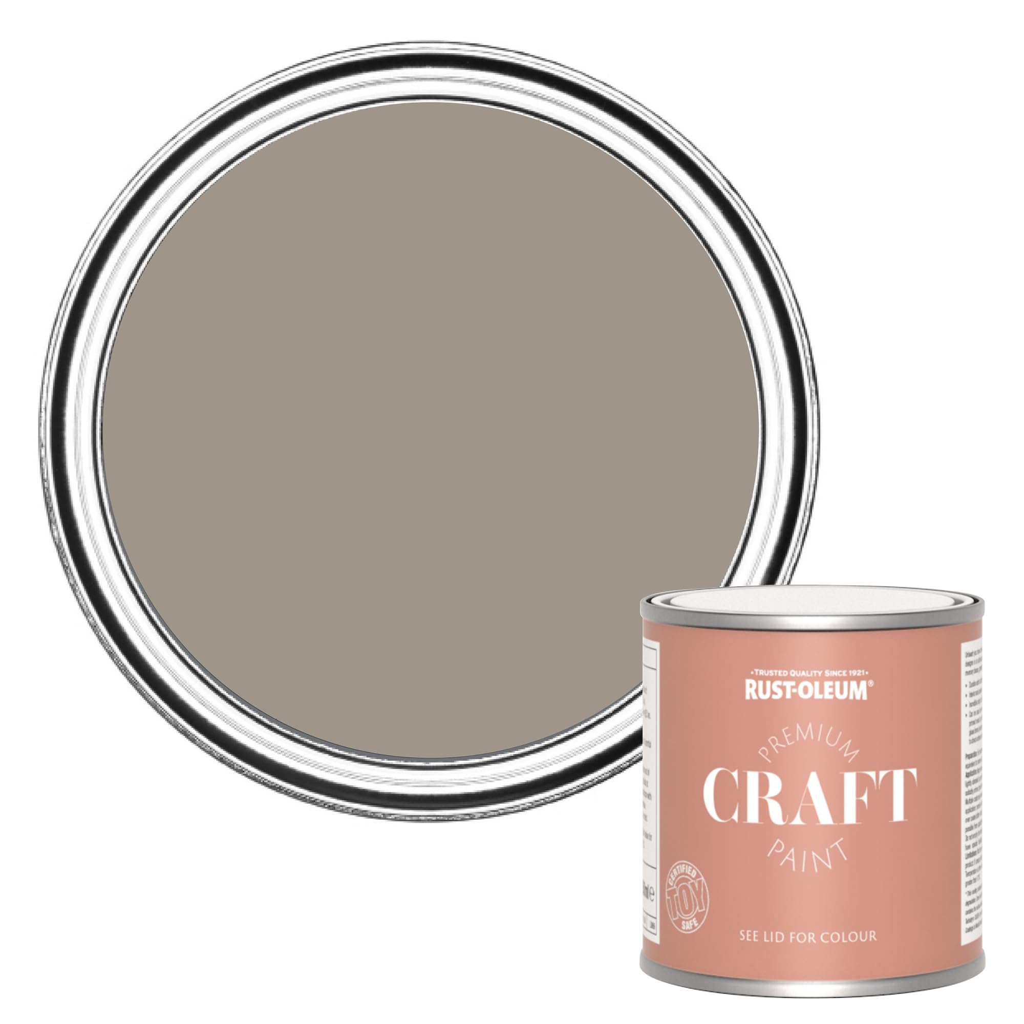 Rust-Oleum Brown Premium Craft Paint - Whipped Truffle 250ml