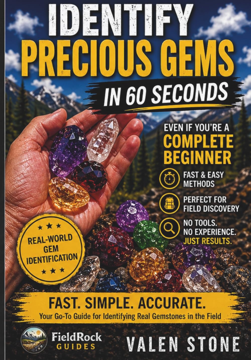 Gemstone Identification Field Guide: Identify Gemstones in Seconds — Even Without Experience (Rock Identification Field Guide Series)
