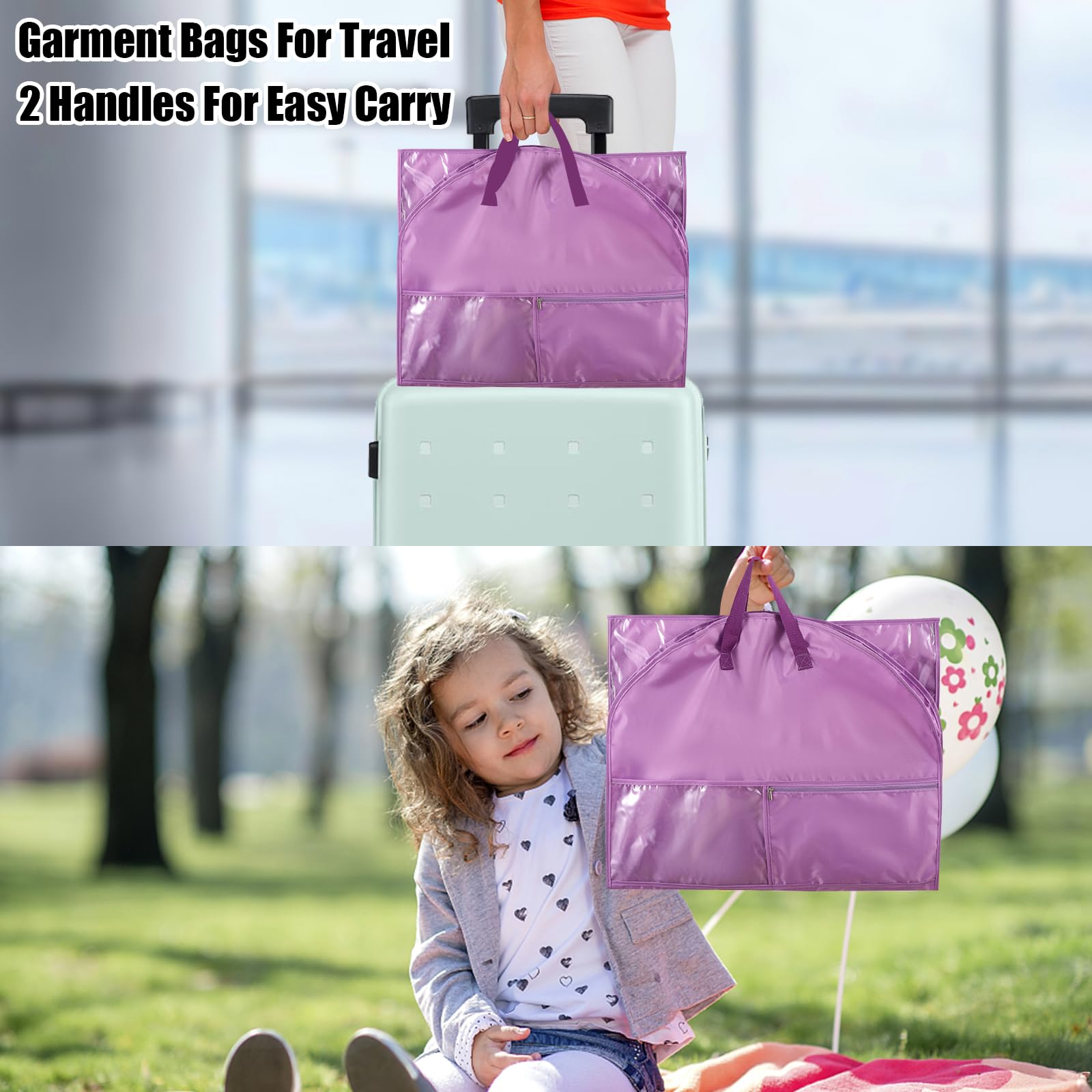 Amazon.co.jp: ガーメントバッグ 2パック 旅行用ガーメントバッグ