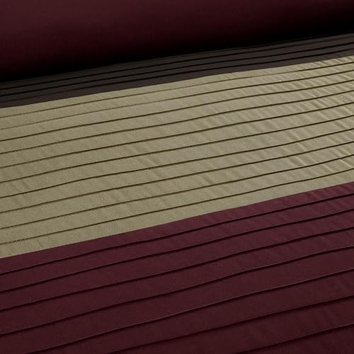 Miniatura 3 de Chezmoi Collection Briar - Juego de edredón de 7 piezas tamaño California King con sábanas, edredón ligero, color borgoña, café, marrón, lujoso,