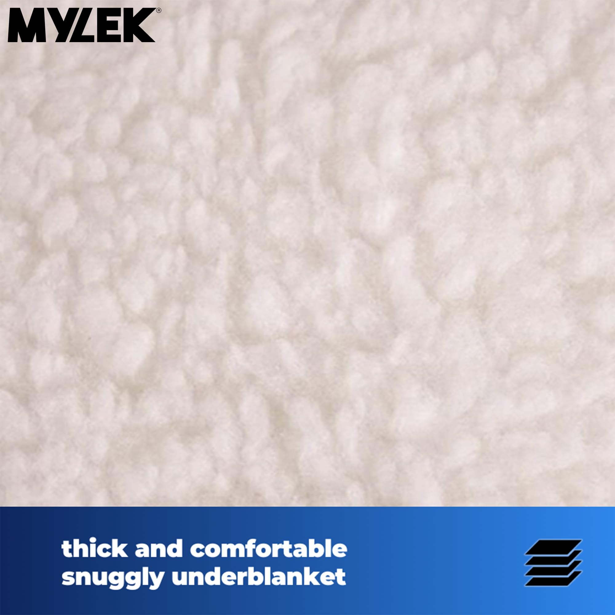 Mylek Heizdecke in King-Größe und Doppelkontrollfunktion – 152 x 190 cm – Voll ausgestattetes Premium Fleece-Unterbett/Wärmeunterbett mit Gummizug – Überhitzungsschutz-System mit automatischer Abschaltfunktion – schnelles Aufwärmen – maschinenwaschbar und