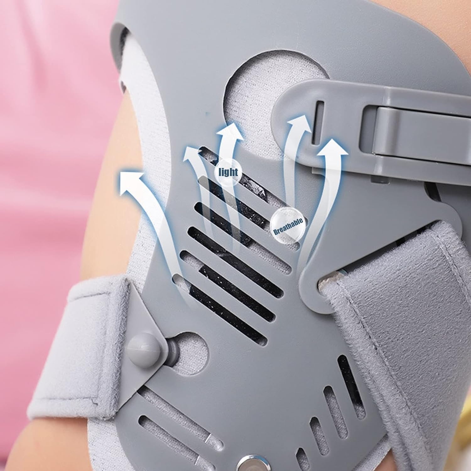 Tutore Di Supporto Per Ginocchio, Immobilizzatore Per Ginocchio Incernierato, Supporto Per Articolazione Del Ginocchio Con Silicone Antiscivolo, Per Riabilitazione Ortopedica, Post Operatorio