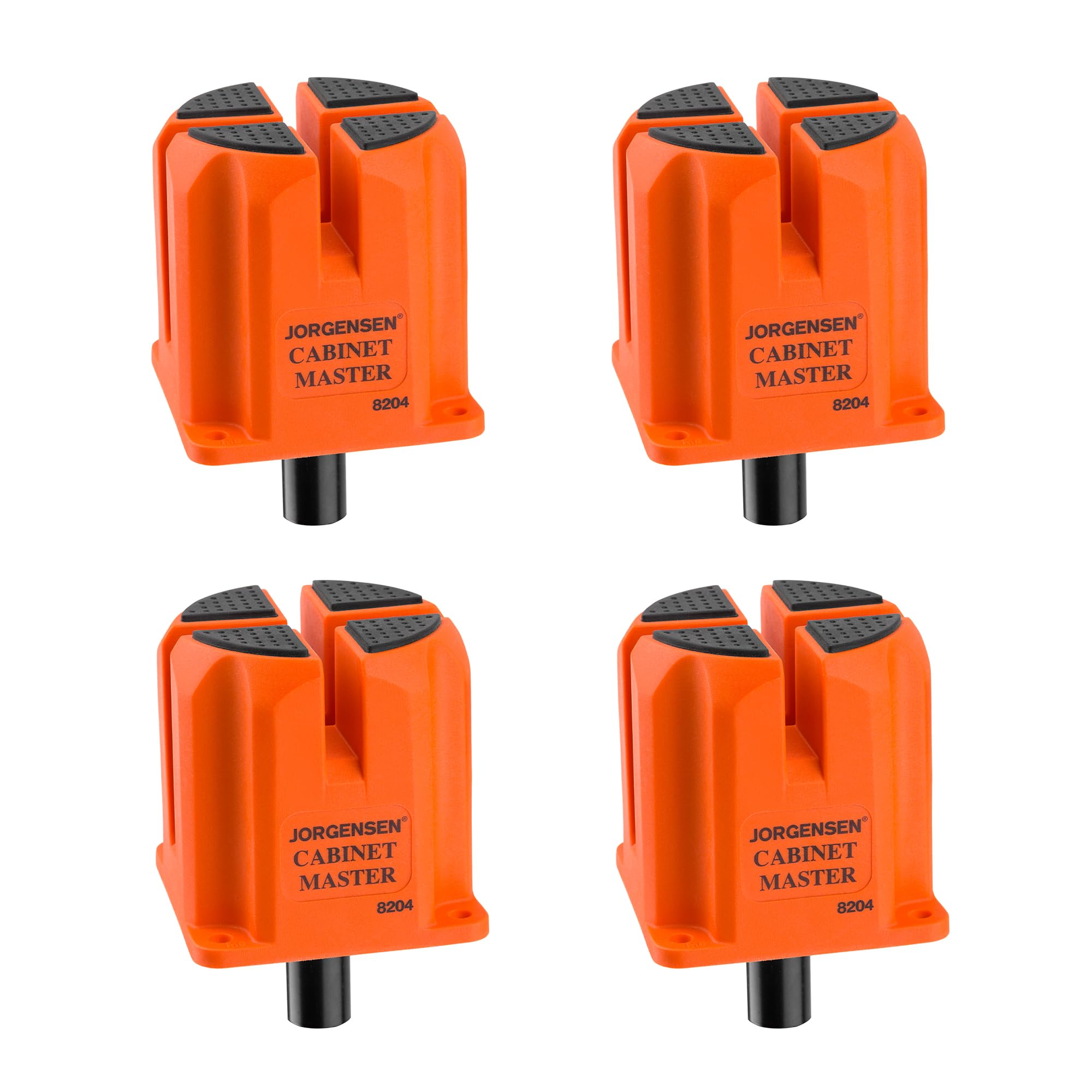 Jorgensen 3-in-1 Support Block 4-Pack, Cabinet Master Parallel Clamp Accessory, Woodworking Bench Dog, Riser Block, Anti-Slip Pad, Clamp Spacer for Assembly and Leveling