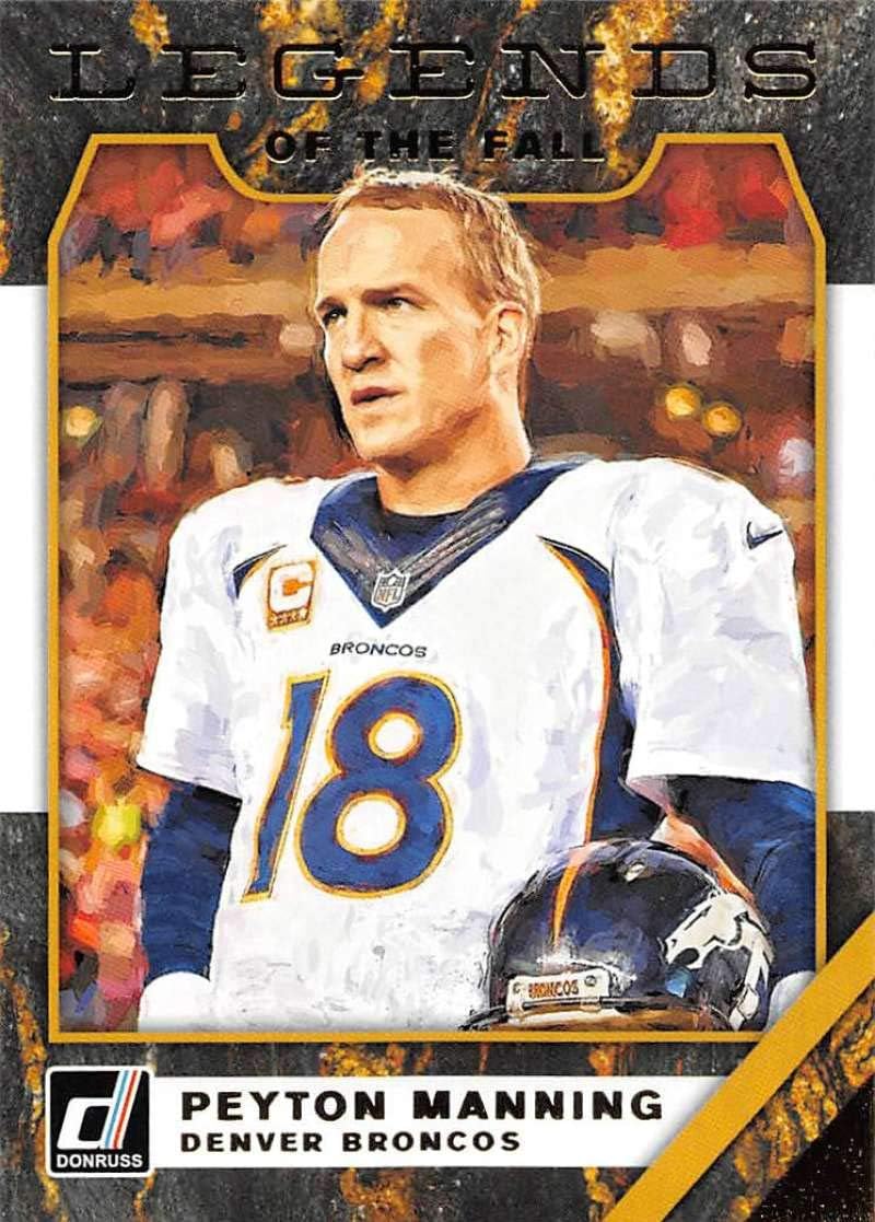 2019 Donruss Legends of the Fall #2 Peyton Manning Denver Broncos Football Card