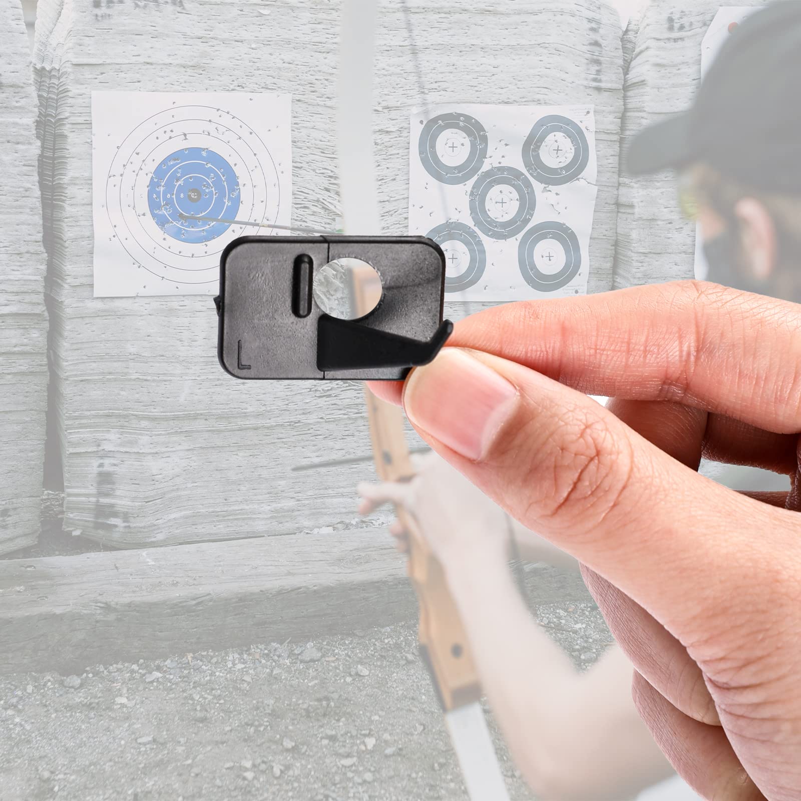 Supporto Per Freccia Da Arco Compound - 6 Pezzi In Plastica, Per Mano Destra, Con Adesivo Per Fissaggio - Foto 2