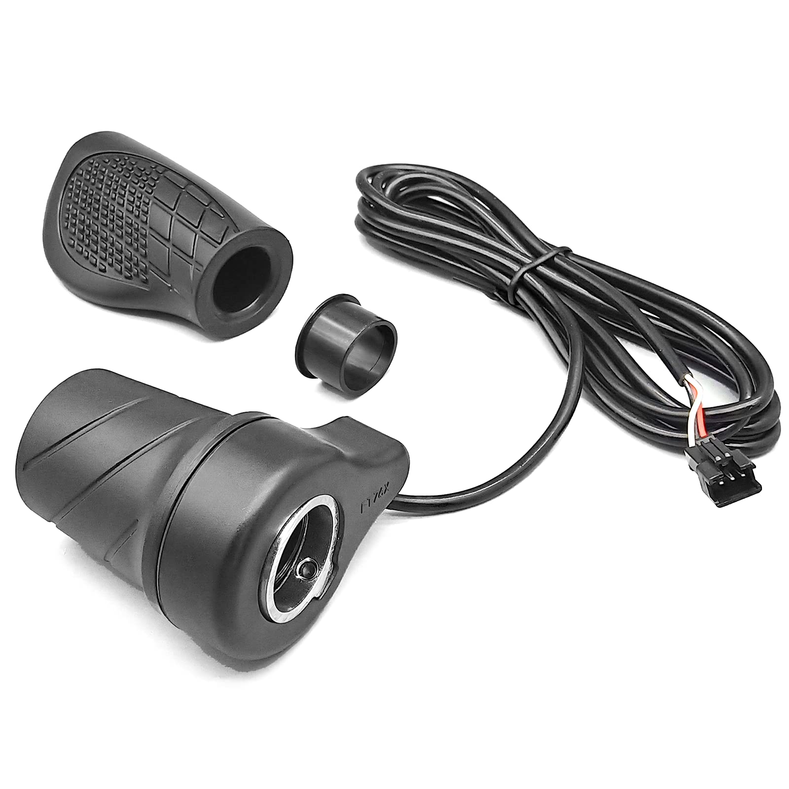 Ebike Twist Throttle 48V WUXING 76X Left Hand E bike Half Throttle Compatible 12V-72V Electric Bicycle Scooter Accessories