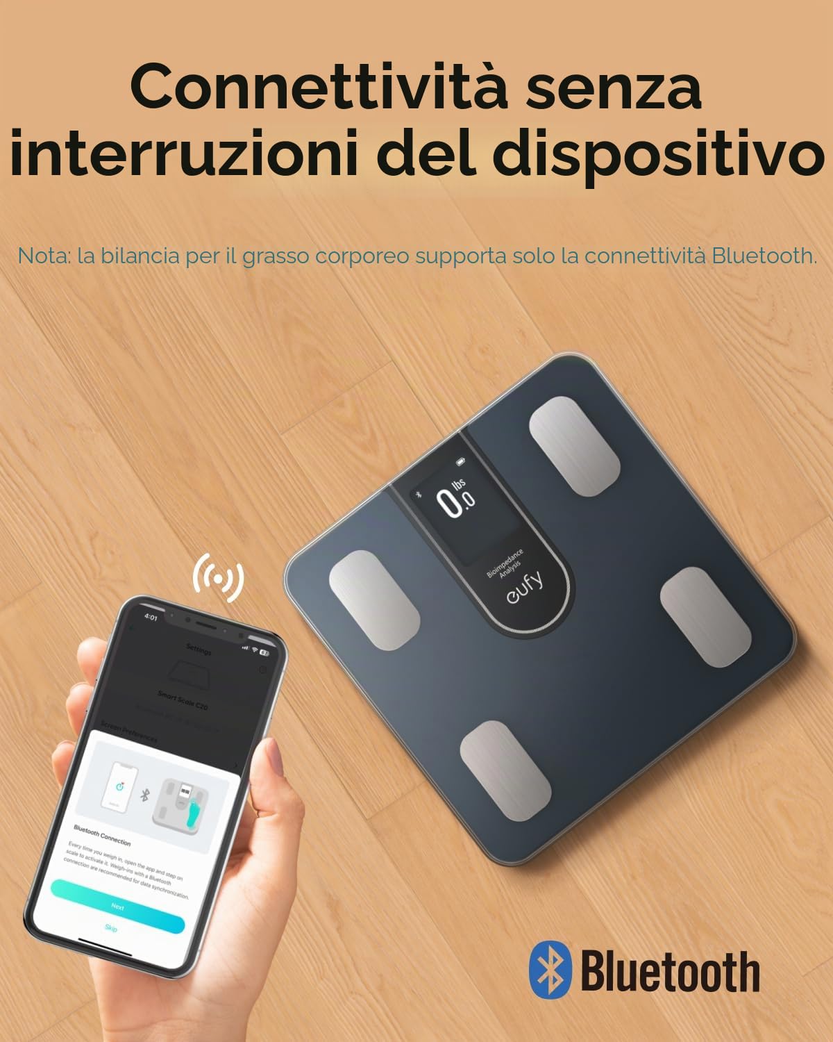 eufy Bilancia digitale per il peso corporeo, con monitoraggio fitness Wi-Fi, analisi intelligente, corpo virtuale 3D, bilancia Bluetooth con emoji, 16 misurazioni, frequenza cardiaca, BMI, bilancia