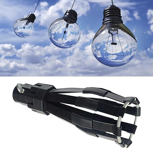 Miniatura 7 de Herramienta de eliminación de bombillas, reemplazo del cambiador de bombilla, cesta portátil, cambiador de bombilla de 5.91 pulgadas, removedor de