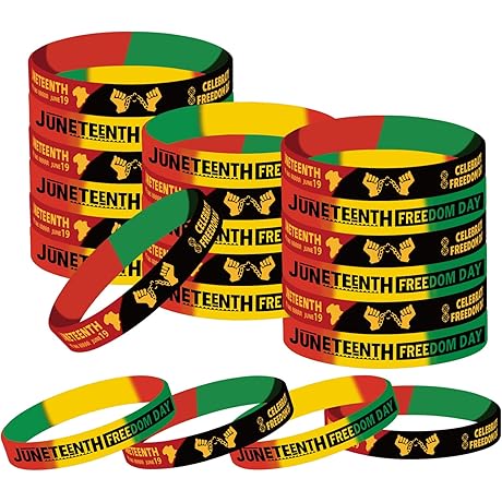 Juneteenth Freedom Silicon Bracelet: Celebrate the End of Slavery