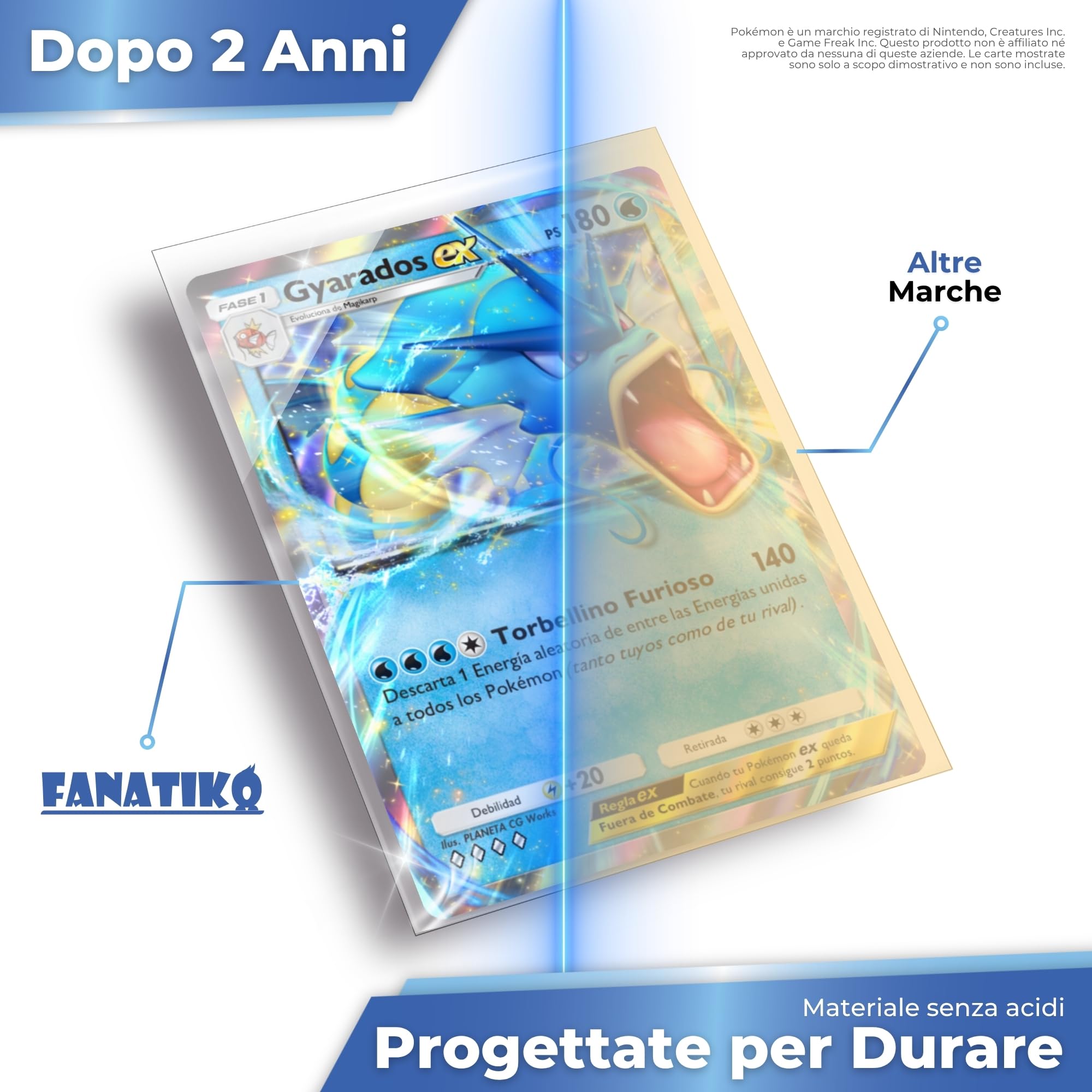 Sleeves Pokemon 300 pz 67x94 mm | Sleeves Magic | Bustine Pokemon Protettive Trasparenti Senza Acido | Bustine Carte Compatibili Yu-Gi-Oh, One Piece e TCG | Classic Fit