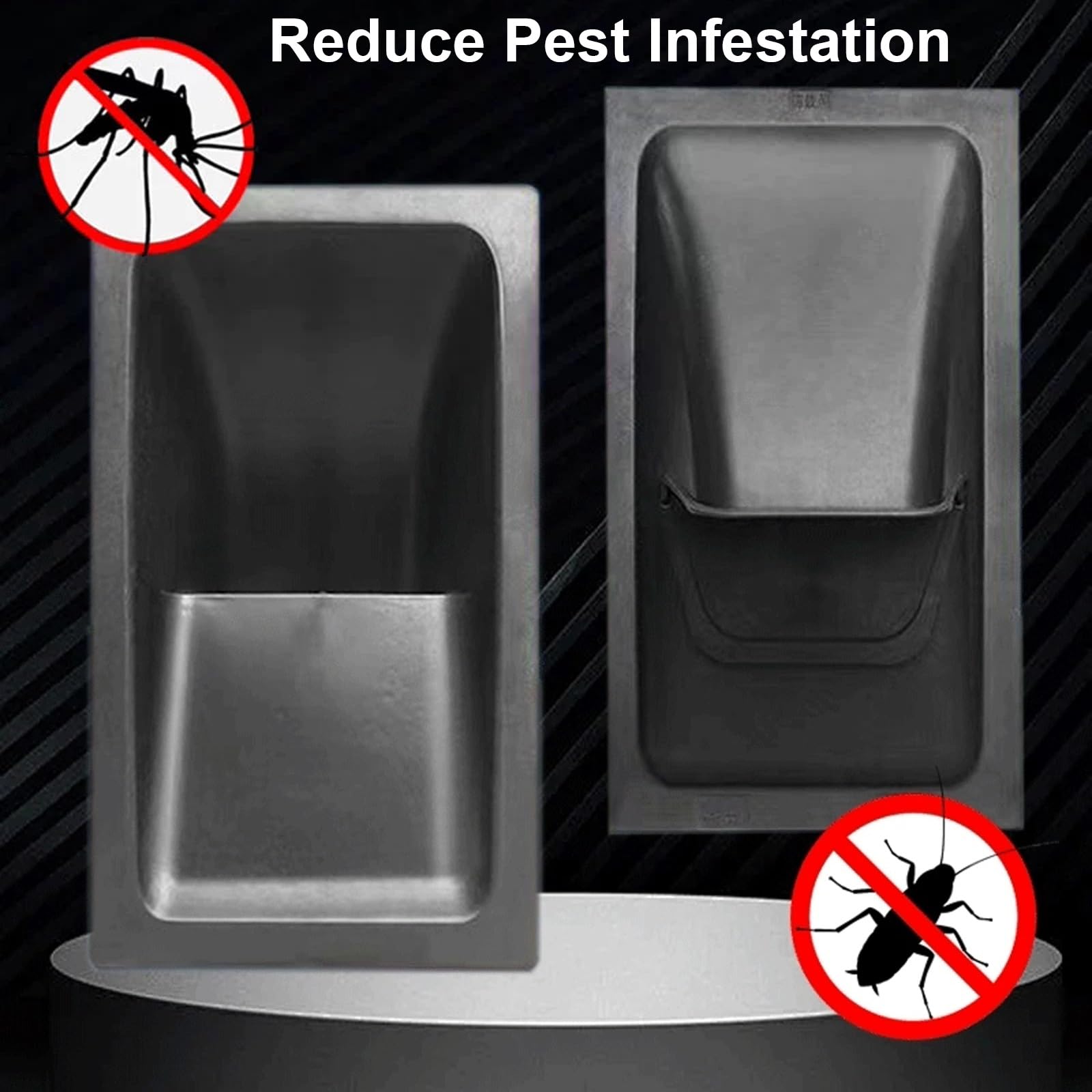 Chiusino Pozzetto da Incasso, Pozzetto Giardino Quadrato Rettangolare in Acciaio Inox per Bloccare i Detriti, Tombino Esterno per Cortile, Prato, Giardino, Pavimentazione(30x30cm/12x12in)