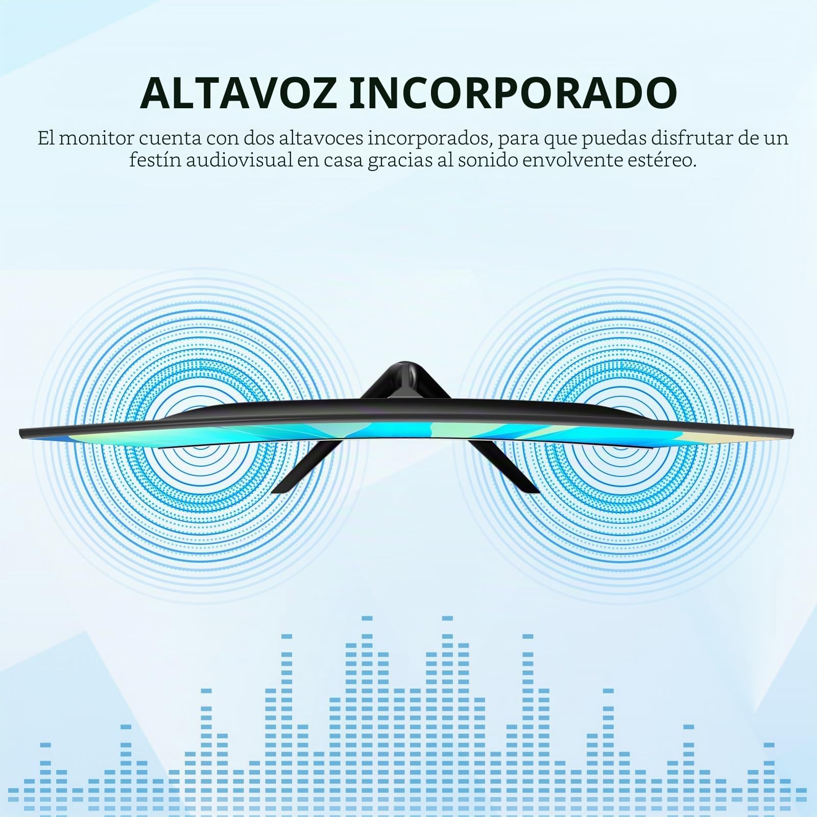 Gawfolk Monitor curvo de 24,5 pulgadas con altavoces integrados, 3000R 120 Hz PC Gaming pantalla Full HD 1080P, HDMI 2.0, VGA, VESA 75 x 75 mm
