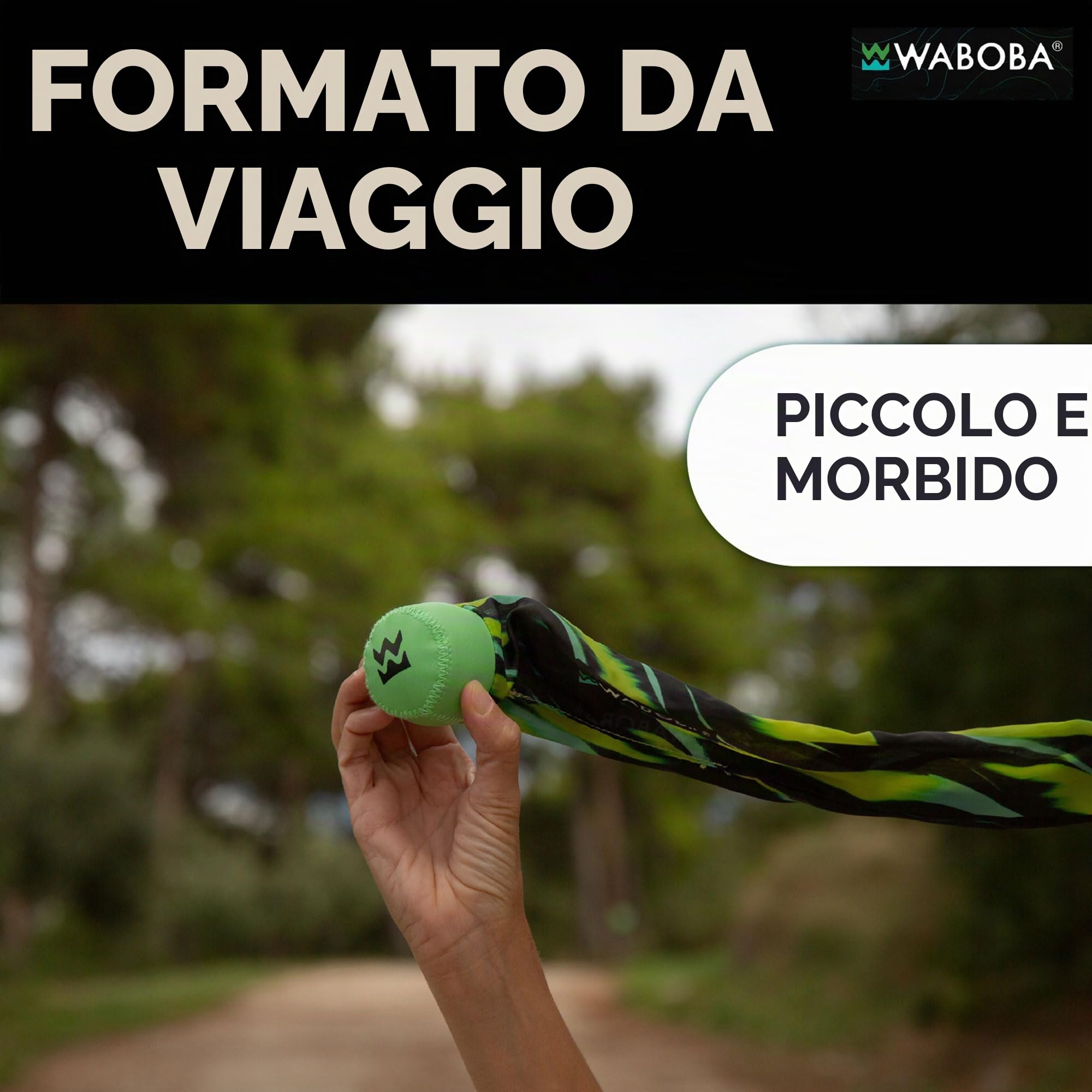 Waboba Tailball - Giocattolo da lancio con coda lunga, 80 cm, per bambini e adulti