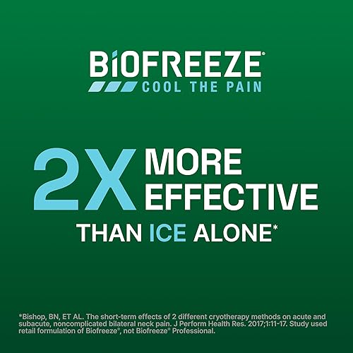 Miniatura 7 de Biofreeze Gel de alivio del dolor para artritis 16 onzas Botella con bomba enfriamiento de acción rápida para aliviar el dolor muscular articulación