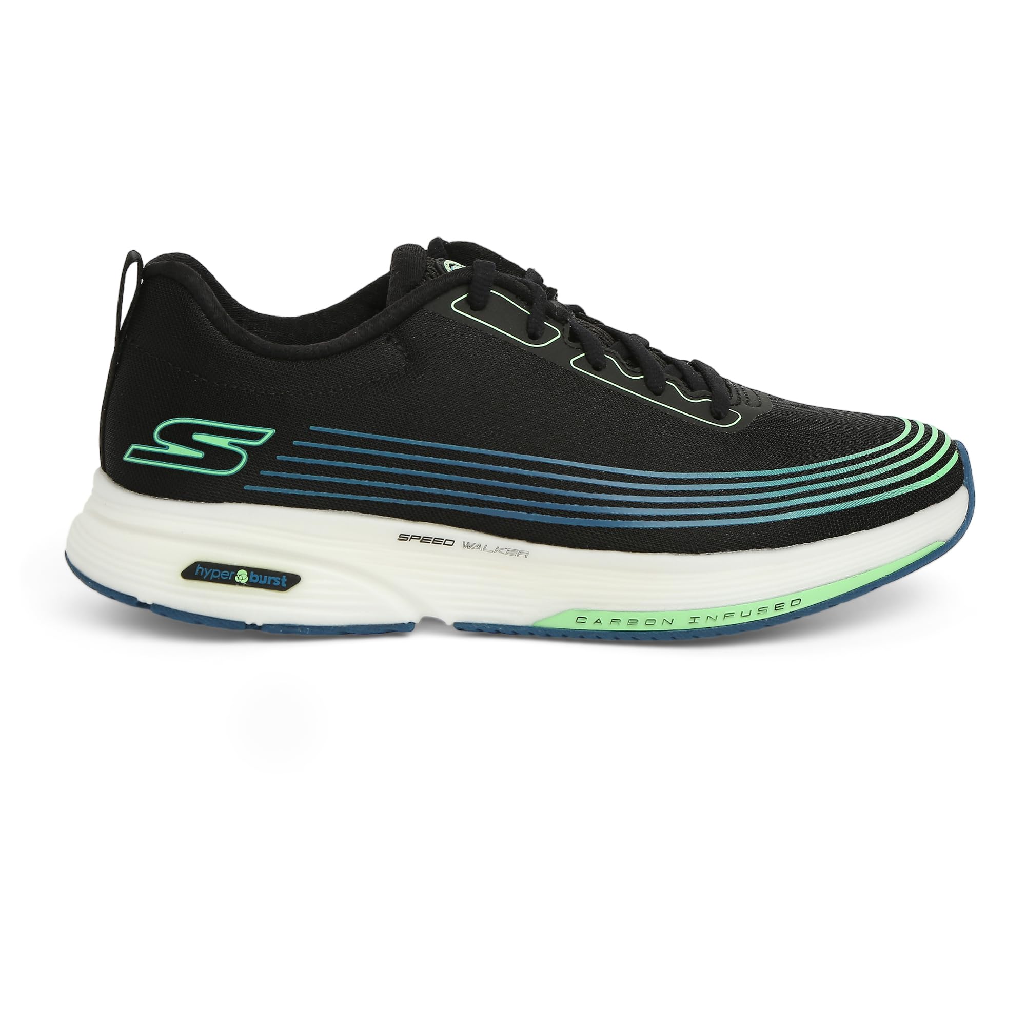 Skechers Women GO Walk Speed Walker Black/Lime Lace-Up Walking Shoe (B0CB6N7VPD) Amazon Price History, Amazon Price Tracker