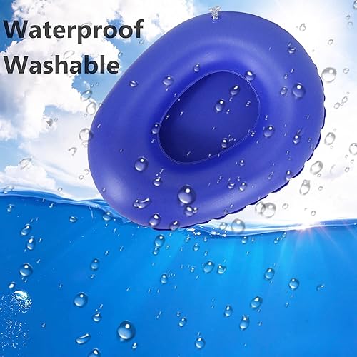 Miniatura 3 de Almohada de aire portátil Cojines inflables para orinal lavable de aire para el hogar, hospital, ancianos, hembras postradas en cama, taburete