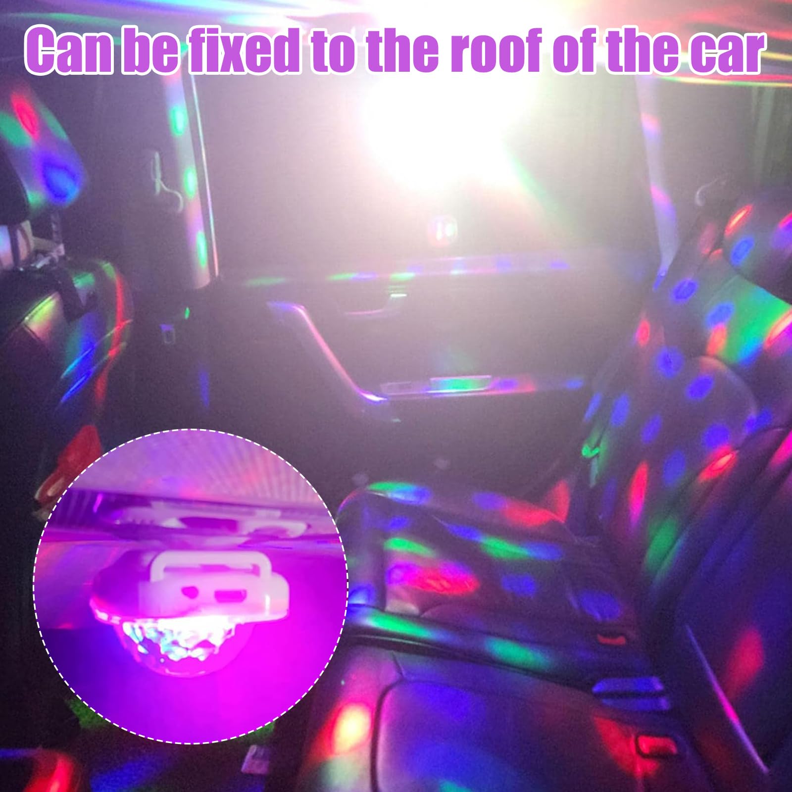 Sound Sensitive Disco Ball Light Wristband - Music Reactive LED Stage Light With USB Rechargeable Bracelet for Home Room - Image 3