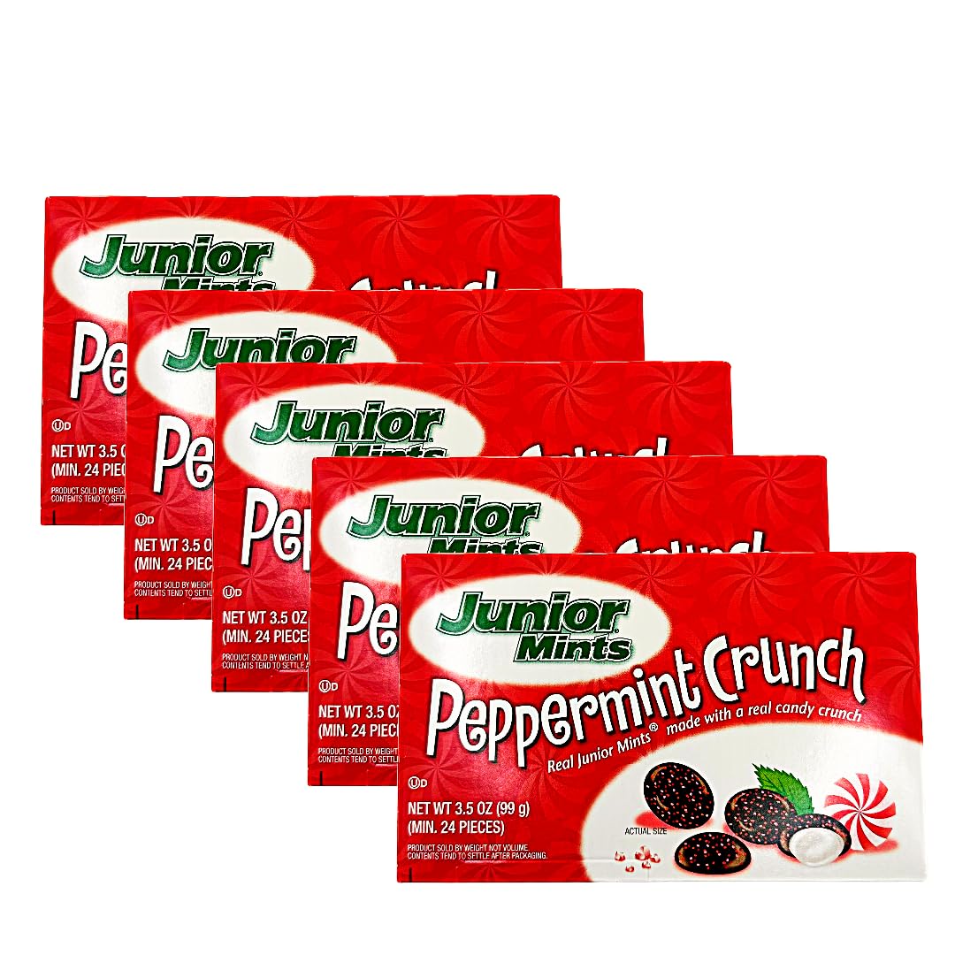 Junior Mints Peppermint Crunch Mint Chocolate Candy 3