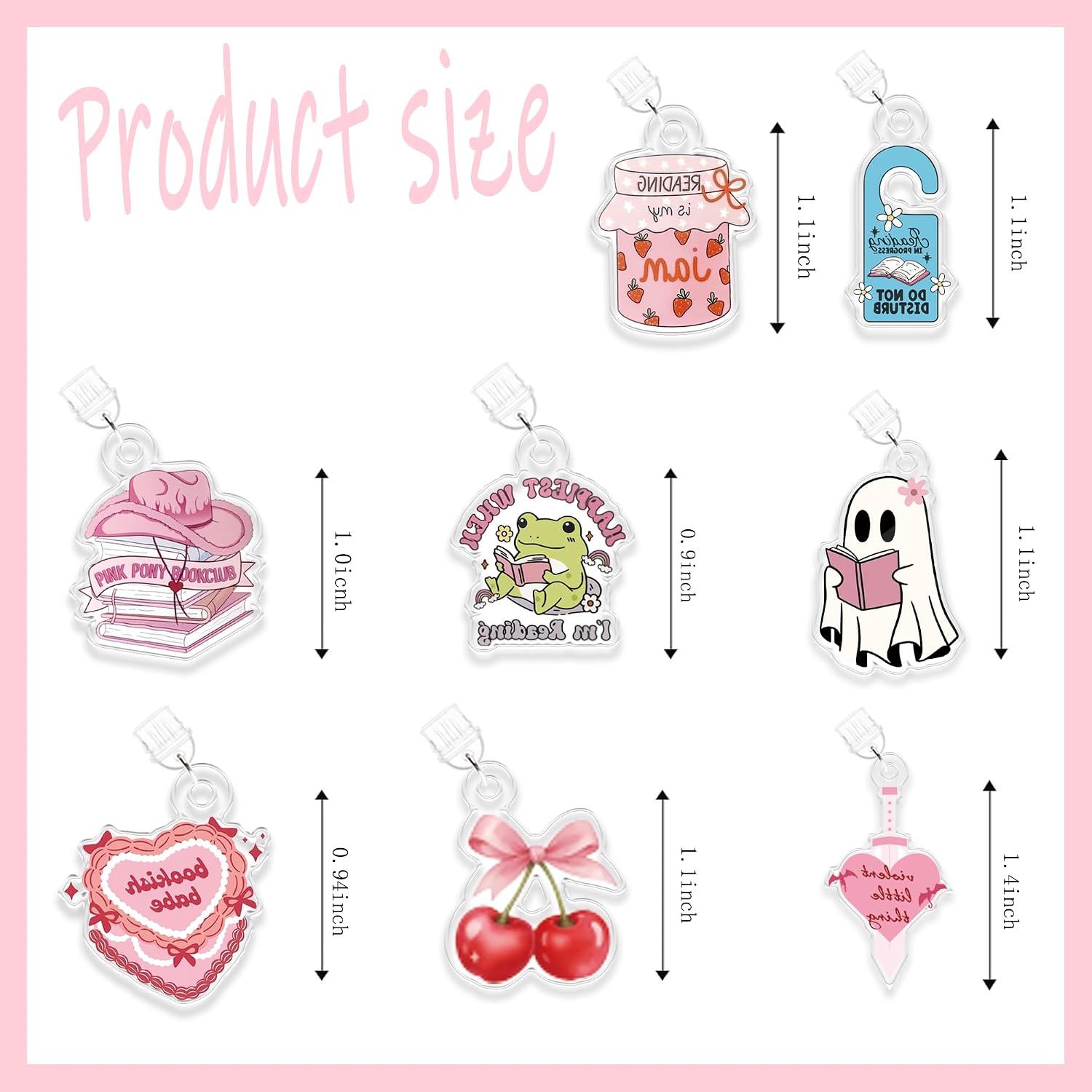Dust Plug Charms for Kindle, Book Lover Theme Kindle E-Reader Accessories Charm,Cute Type C/USB C Dust Plug,Gift for Book Lover Readers