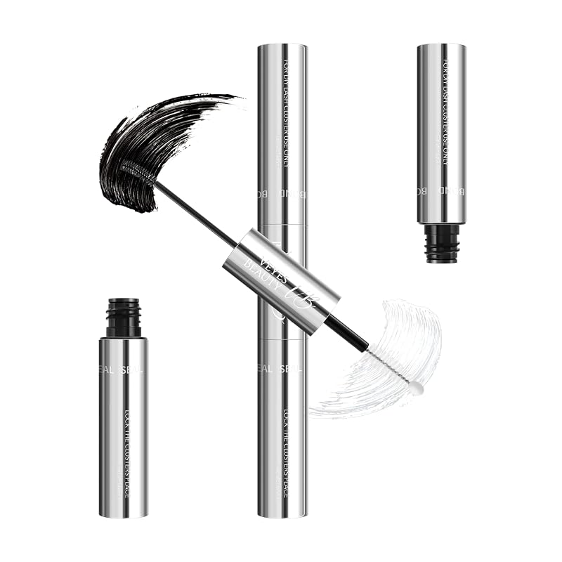 VEYESBEAUTY Adesivo e Selante para Cílios Postiços 2 em 1, 7 mL + 7 mL