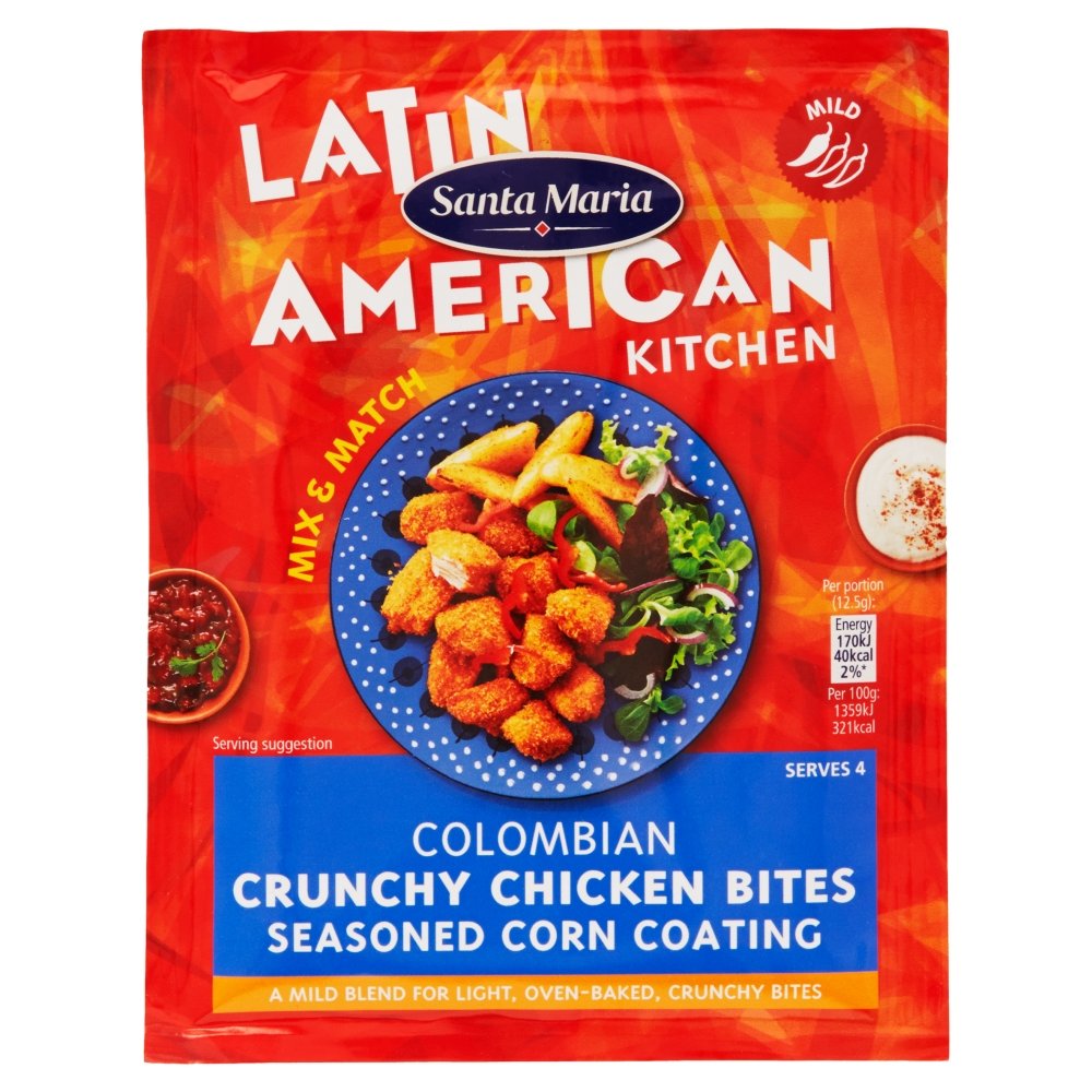Santa Maria Colombian Crunchy Chicken Bites Seasoned Corn Coating, 50g