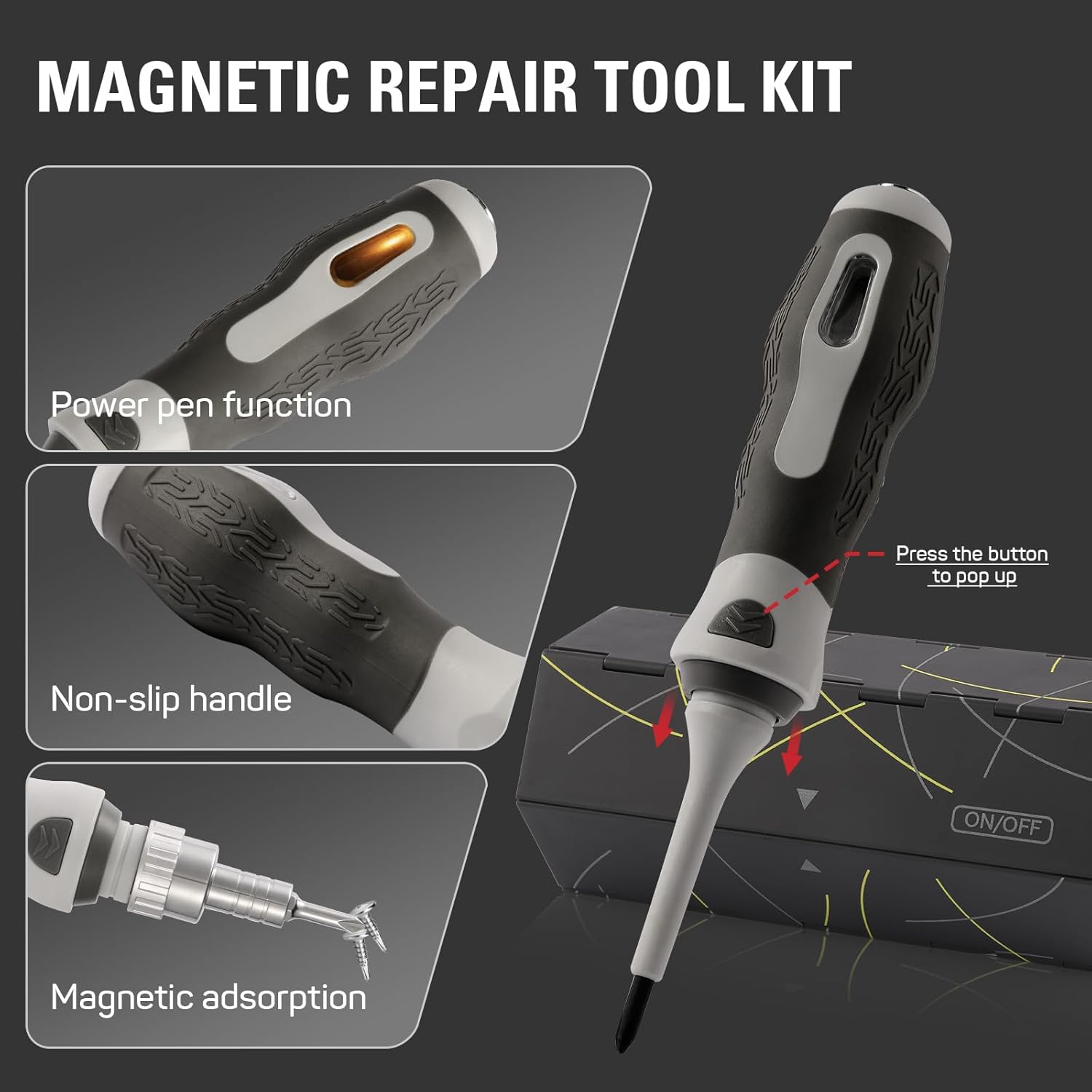 73 in 1 Magnetic Screwdriver Set, DIY Ratchet Precision Screwdriver Set, Precision Multi Tool Kit for PC, Watch, Bicycle, Electronics Maintenance