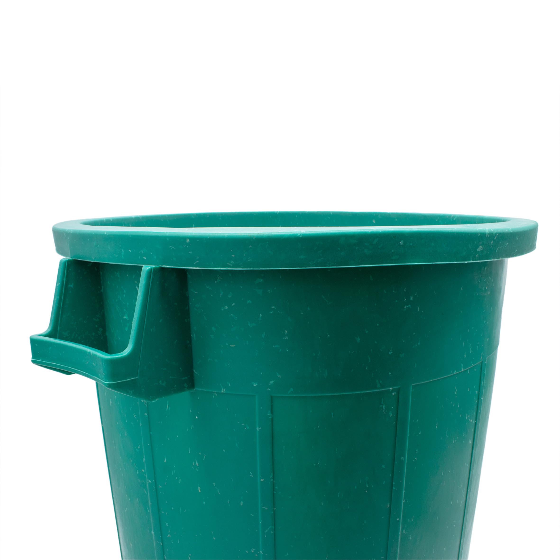 Bidone universale, 70 l, con coperchio e 2 maniglie, colore verde