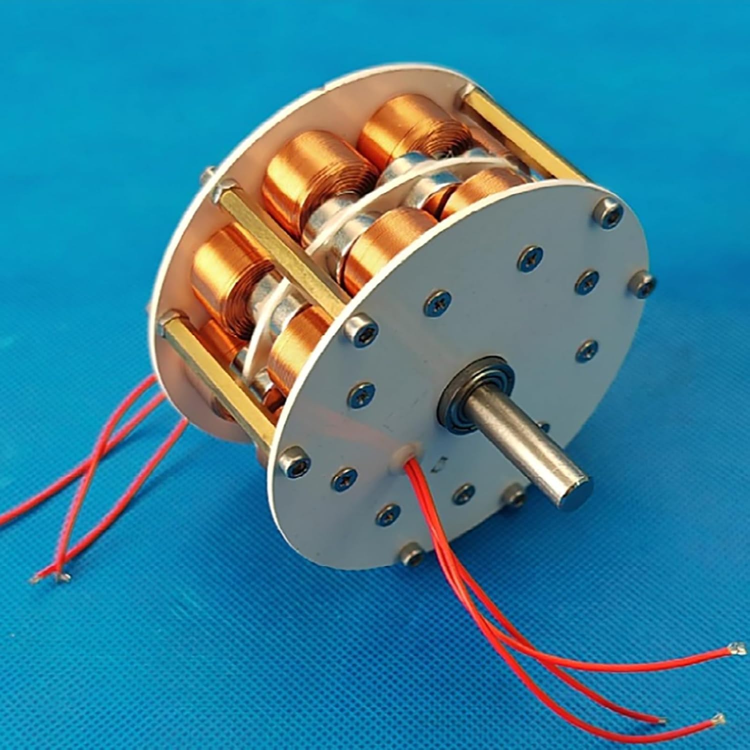 Mini Generador De Núcleo De Disco, Estator De 9 Bobinas Con 12 Pares De Imanes De Tierras Raras, Alternador De Ca Trifásico De Baja Velocidad De 100-650 Rpm, 1-60 W Para Proyectos De Energía Diy.