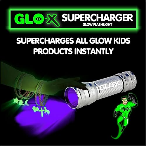 Miniatura 4 de GLO-X Supercharger Linterna LED de luz negra UV  Potente luz negra de alta intensidad que carga todos los productos que brillan en la oscuridad para