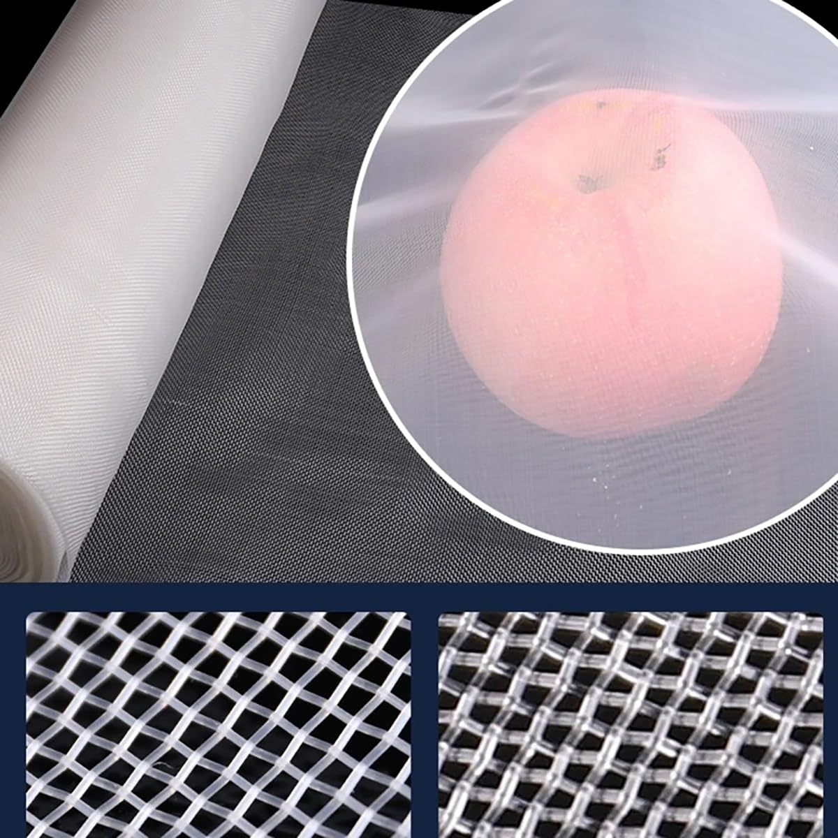 Lebensmittelechter Nylon-Netzfilter 400 Mesh 38 Mikron, feines Filternetz-Sieb für Küche, Brauen, Backen, Kochen, Sojamilch, Saft, 1 x 10 Meter