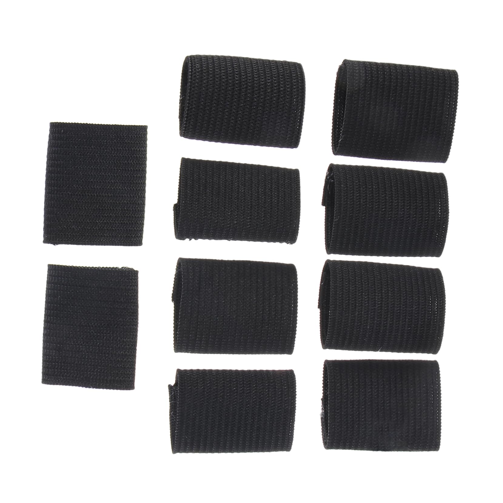 BEBEMOKO 10Pcs Elastic Nylon Finger Protective Covers Flexible Sports Finger Guards for Basketball Volleyball Breathable Easy to Clean Finger Sleeves for Injury Prevention