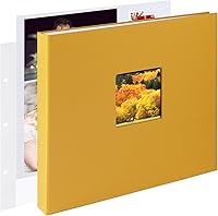 Vista 36 de 8x8 DIY pequeño álbum de recortes con 3 anillas, álbum de fotos, diario con 30 fundas de plástico, 60 páginas y cubierta de tela para viajes