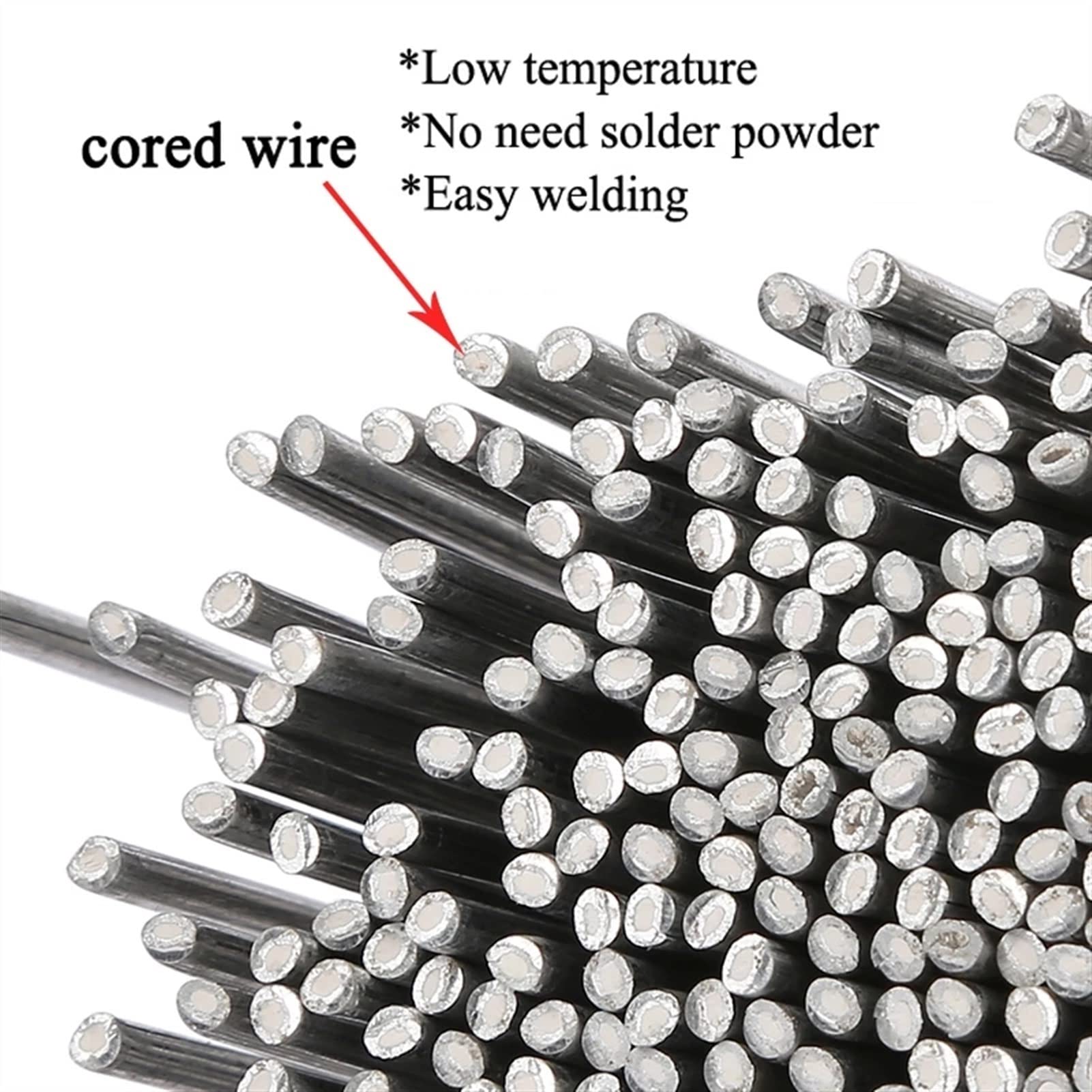 Aluminiowe pręty spawalnicze Drut rdzeniowy łatwotopliwy w niskiej temperaturze(2.0mm)