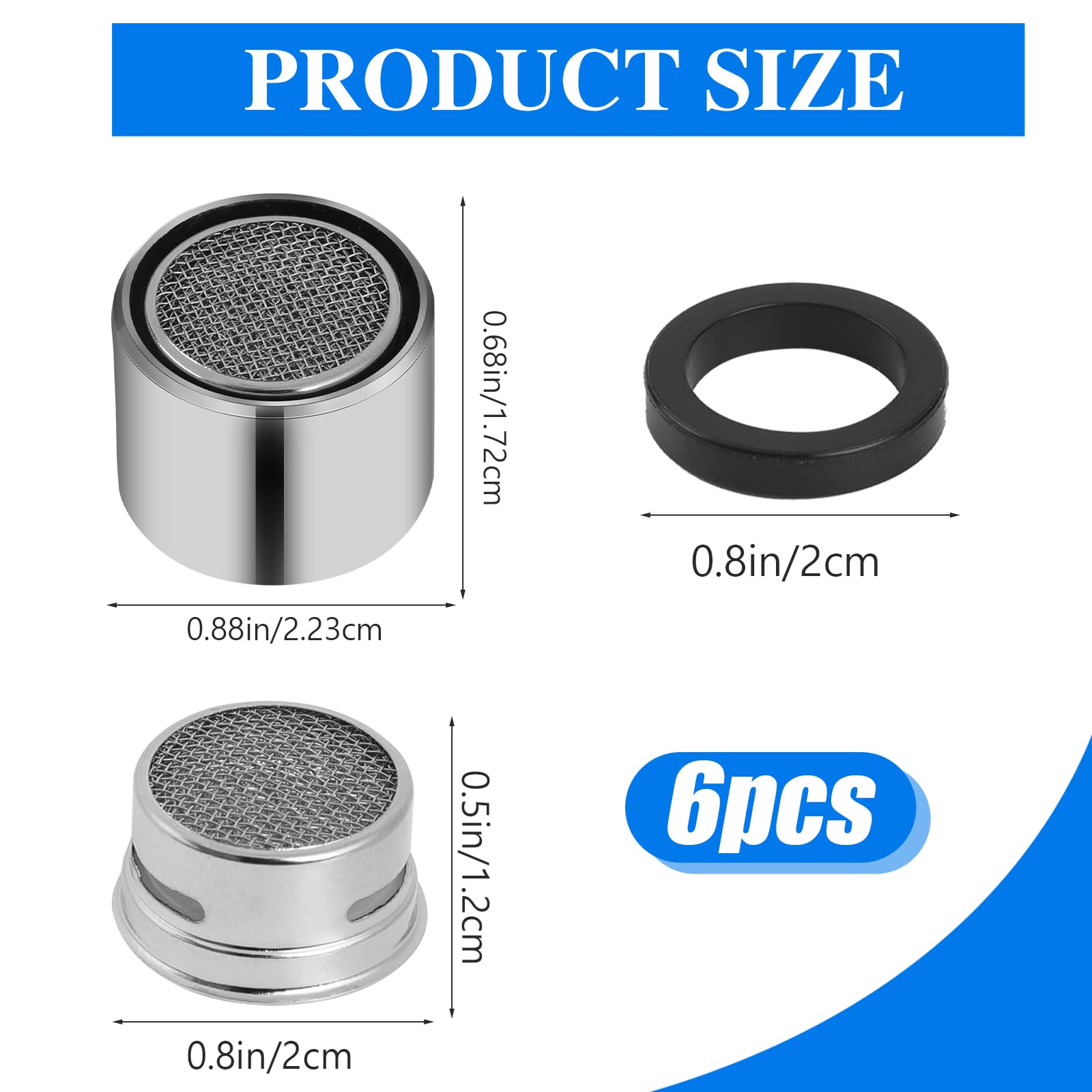 LDR Industries 530 2050 Aerator, Silver - Faucet Aerators And Adapters LDR Industries 530 2050 Aerator, Silver - Faucet Aerators And Adapters