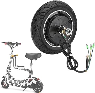LIANGLIDE Hub Motor 36V 350W, 8in Brushless Wheel Hub Motor for Electric Scooter & Universal Fit, Front & Rear Wheel Drive
