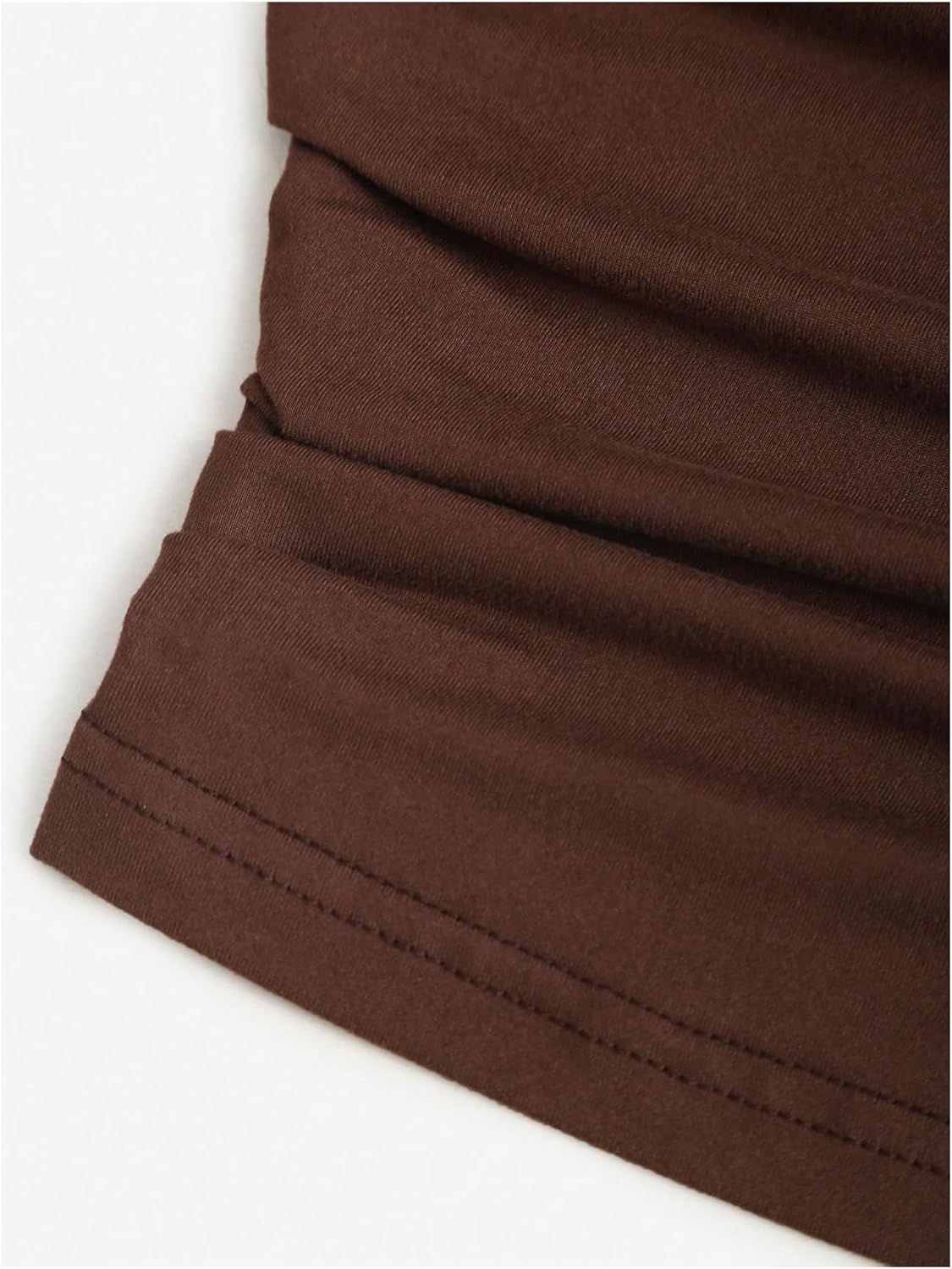 Verdusa Women's 2 Piece Vacation Outfits Ruched Crop Halter Top with Slit Bodycon Long Skirt Going Out Sets - Image 7