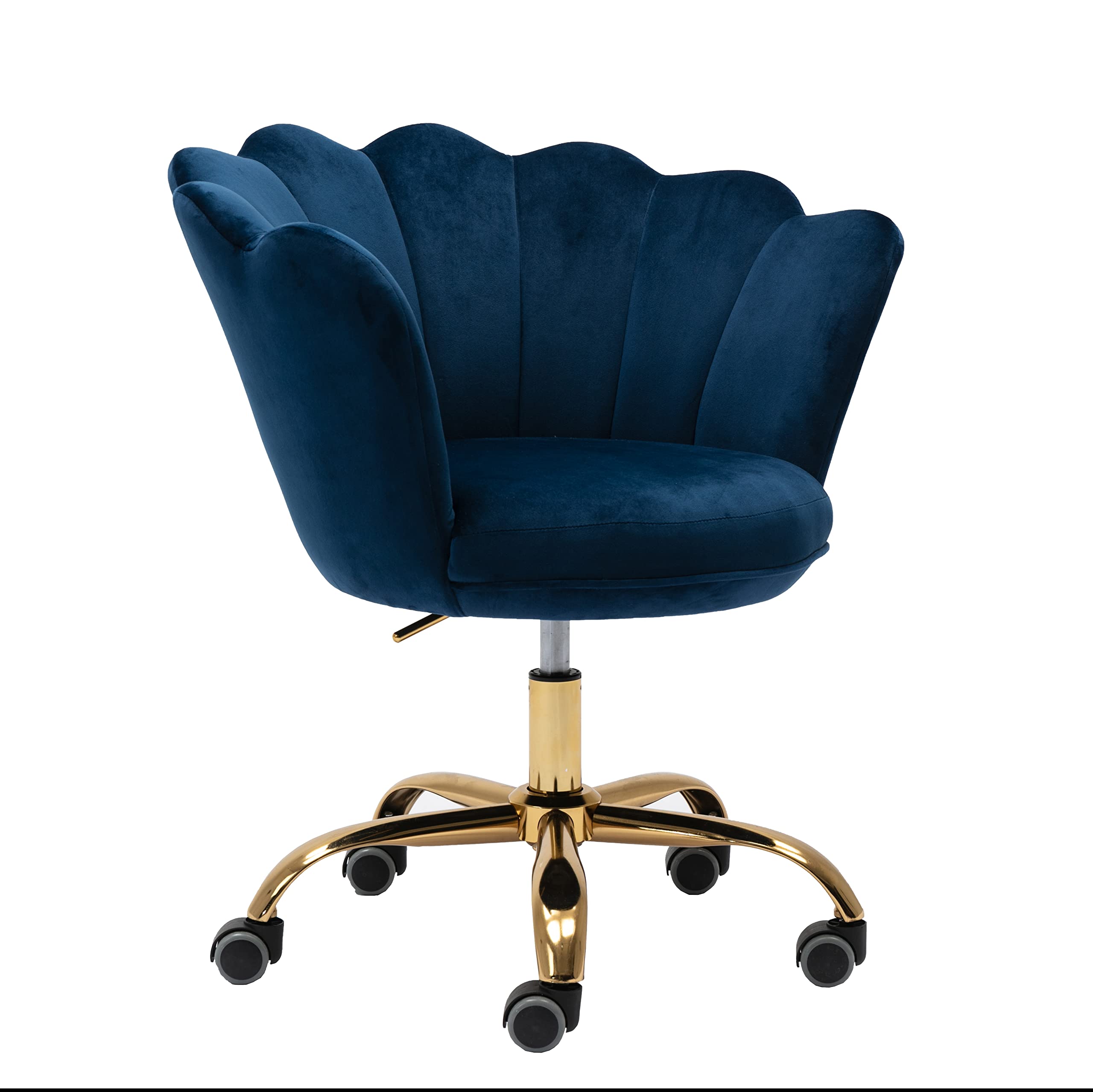 ネイビーブルー ベルベット デスクチェア Amazon.com: ZOBIDO Comfy Home Office Task Chair with Wheels, Cute