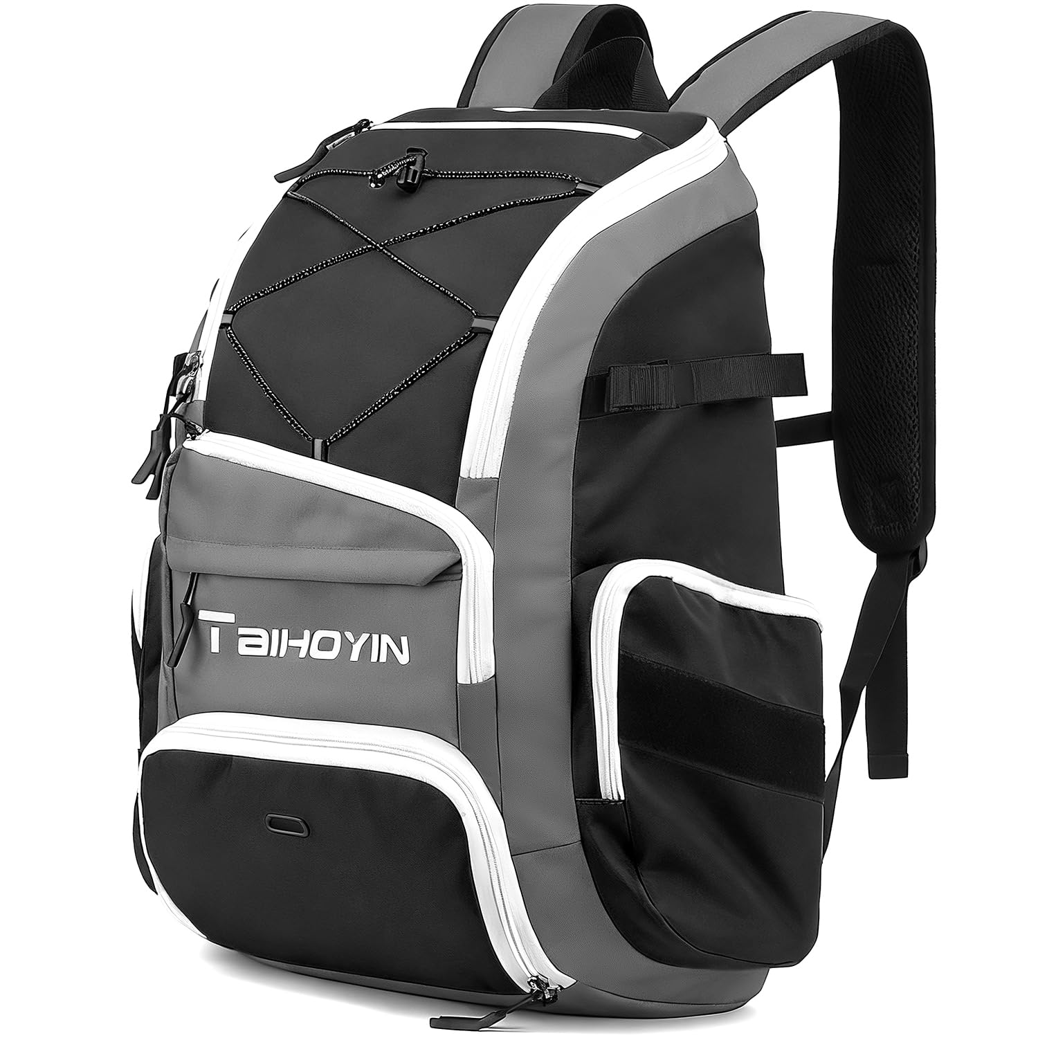 Bolsa de béisbol – Mochila de bate para equipo y equipo de béisbol, T-Ball y sóftbol, soporte para bates y guantes, compartimento principal grande para casco y accesorios, compartimento