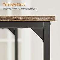 Vista 6 de Cubiker Escritorio para computadora, escritorio pequeño de oficina en casa de 32 pulgadas para espacios pequeños, estilo moderno y simple