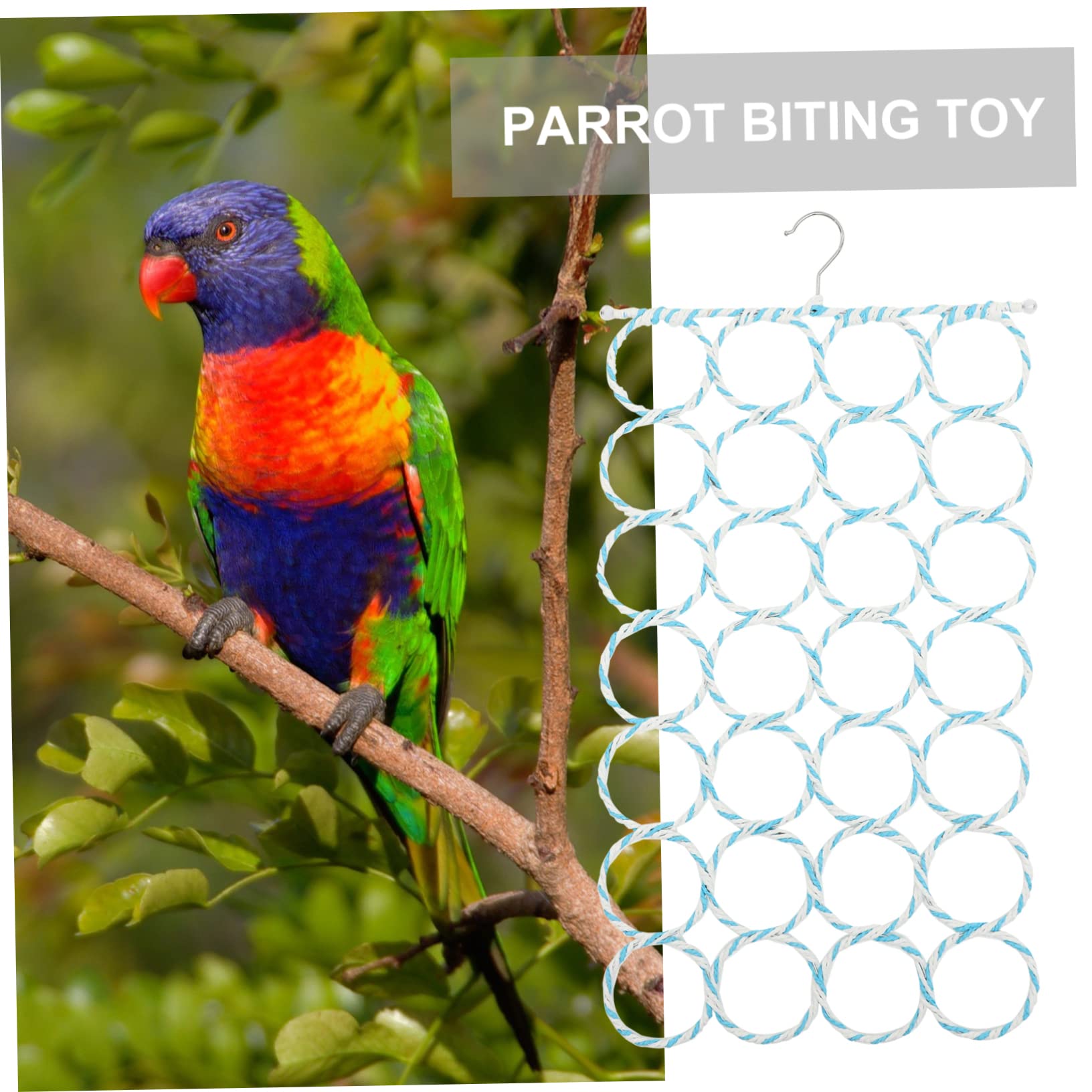 Mipcase 2stücke Hängendes Vogelspielzeug Für Wellensittiche Und Papageien Buntes Kletternetz Für Vögel Langlebig Und Leicht Zu Installieren Sorgt Für Unterhaltung Und Im Käfig