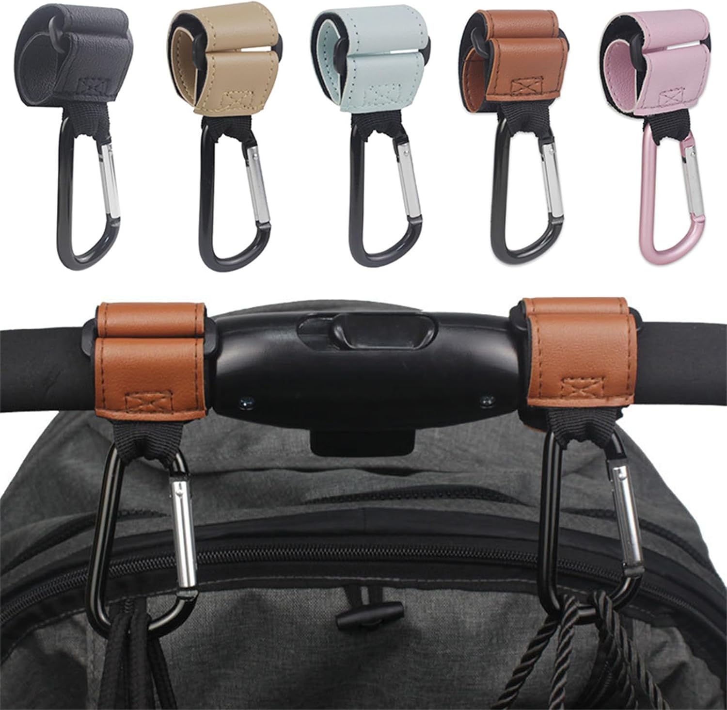 Baby Stroller Hook Hanging Carabiner Hook Bag Climbing Hook Hooks for Diaper Bag Bag Pushchair Accessory