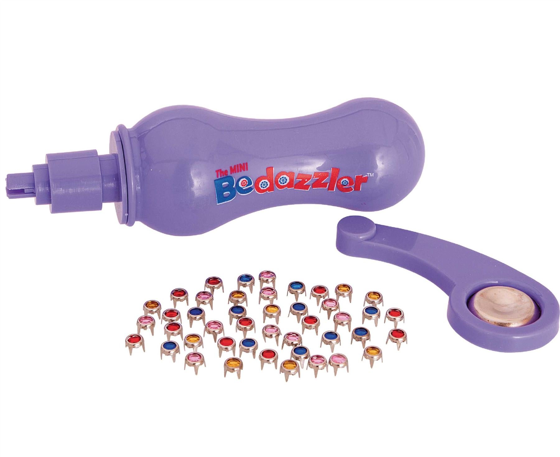 Bedazzle Kit with Bedazzler Stud Setting Tool & 70 Rhinestone Studs – Gem Gemstone Applicator Setter, Embed Jewels on Clothing & Bags – Kids Childrens Arts & Crafts Toy Set Multi