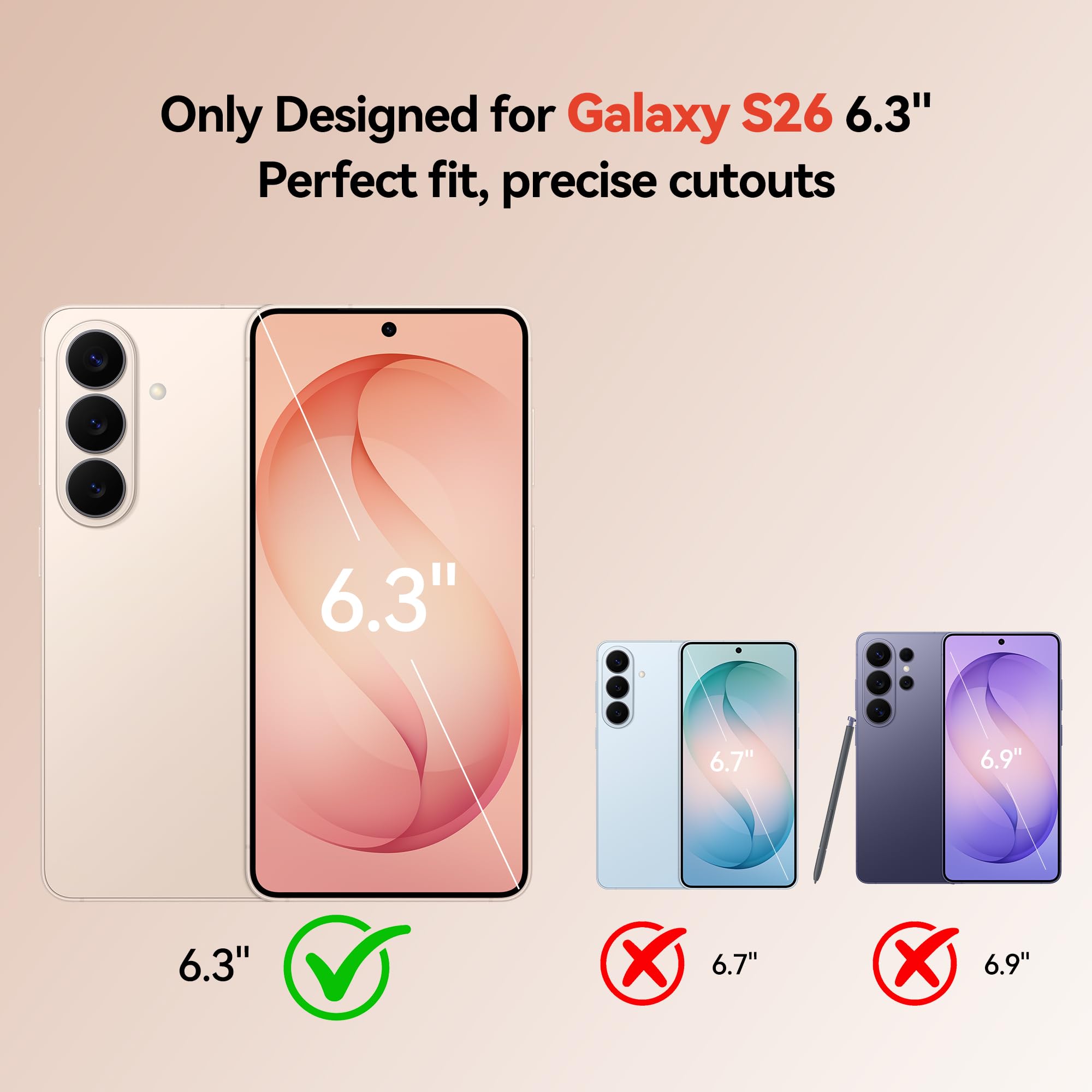 NEWDERY Akku hülle für Samsung Galaxy S26 6,3", tragbare Handyhülle mit Powerbank, kabelloses Qi-Ladegerät und USB-C-Schnellladung Battery Case