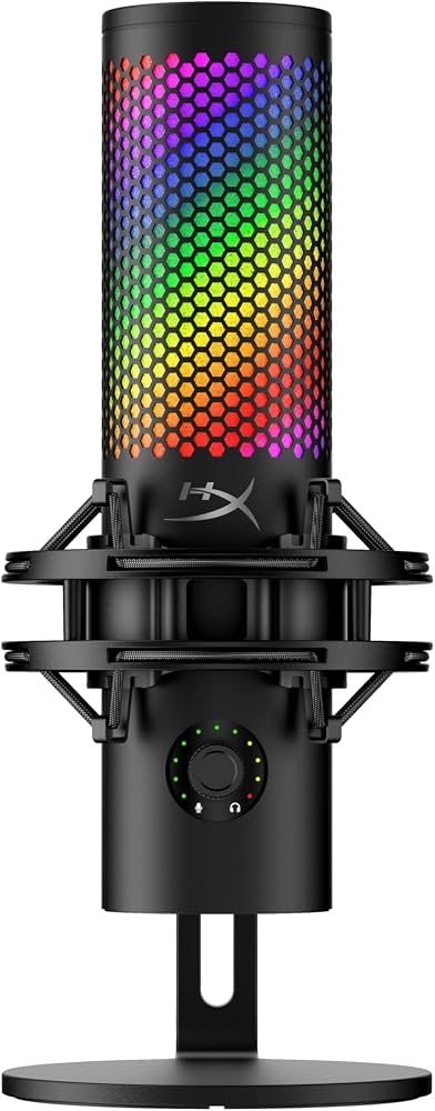 HyperX QuadCast S ブラック ポップガード付き HyperX QuadCast 2 S Microphone USB avec éclairage RVB