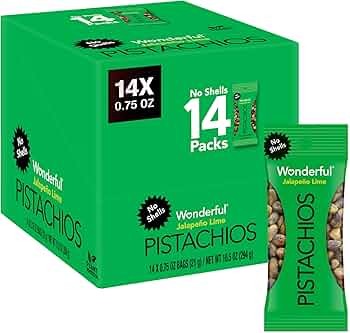 ripiさん専用 7/18 ターコイズグリーン／ホヌ Amazon.com : Wonderful Pistachios No Shells, Jalapeño Lime Nuts